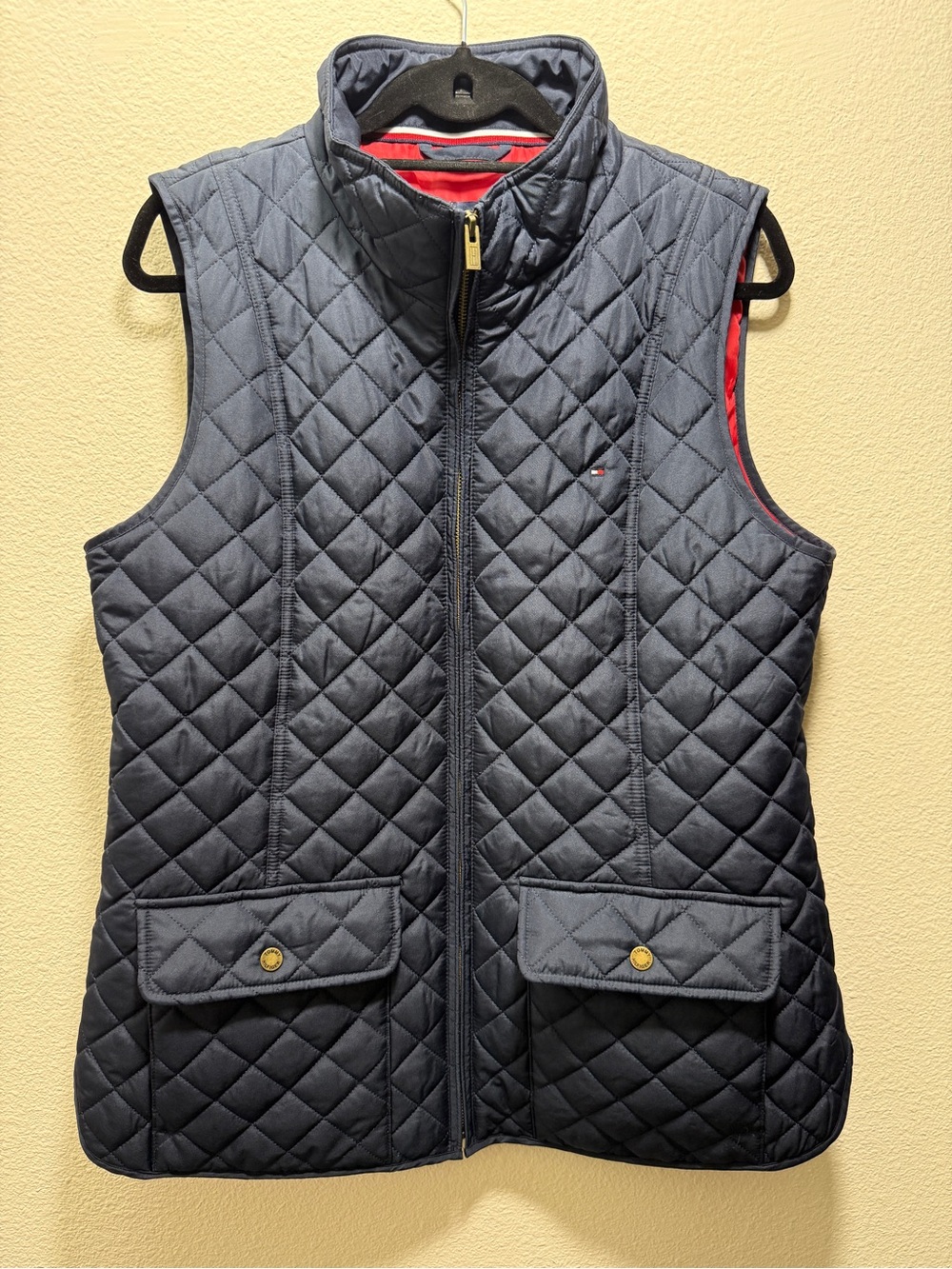 Tommy Hilfiger Quilted Puffer Vest Full Zip (Size Large)Fashion Trendy Chic - Picture 1 of 8
